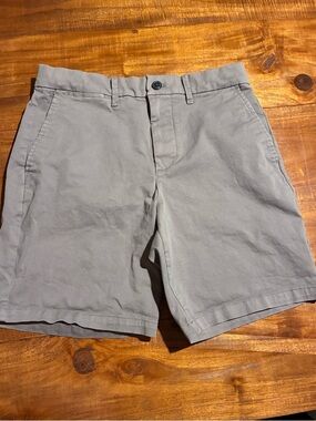 Men's 8” Classic Cotton Chino Shorts - Gray Size 29